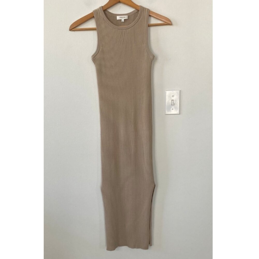 Aritzia Babaton Gabe Knit Midi Dress in Trace